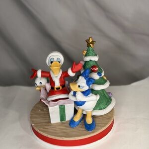 Disney Holiday Figurine with Green and Red Accents